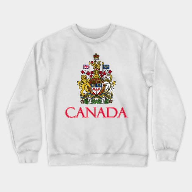 Canada - Coat of Arms Design Crewneck Sweatshirt by Naves